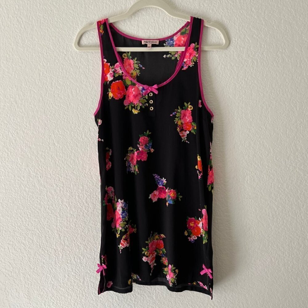Juicy Couture Floral Chemise Bow Slip Dress - Picture 2 of 7